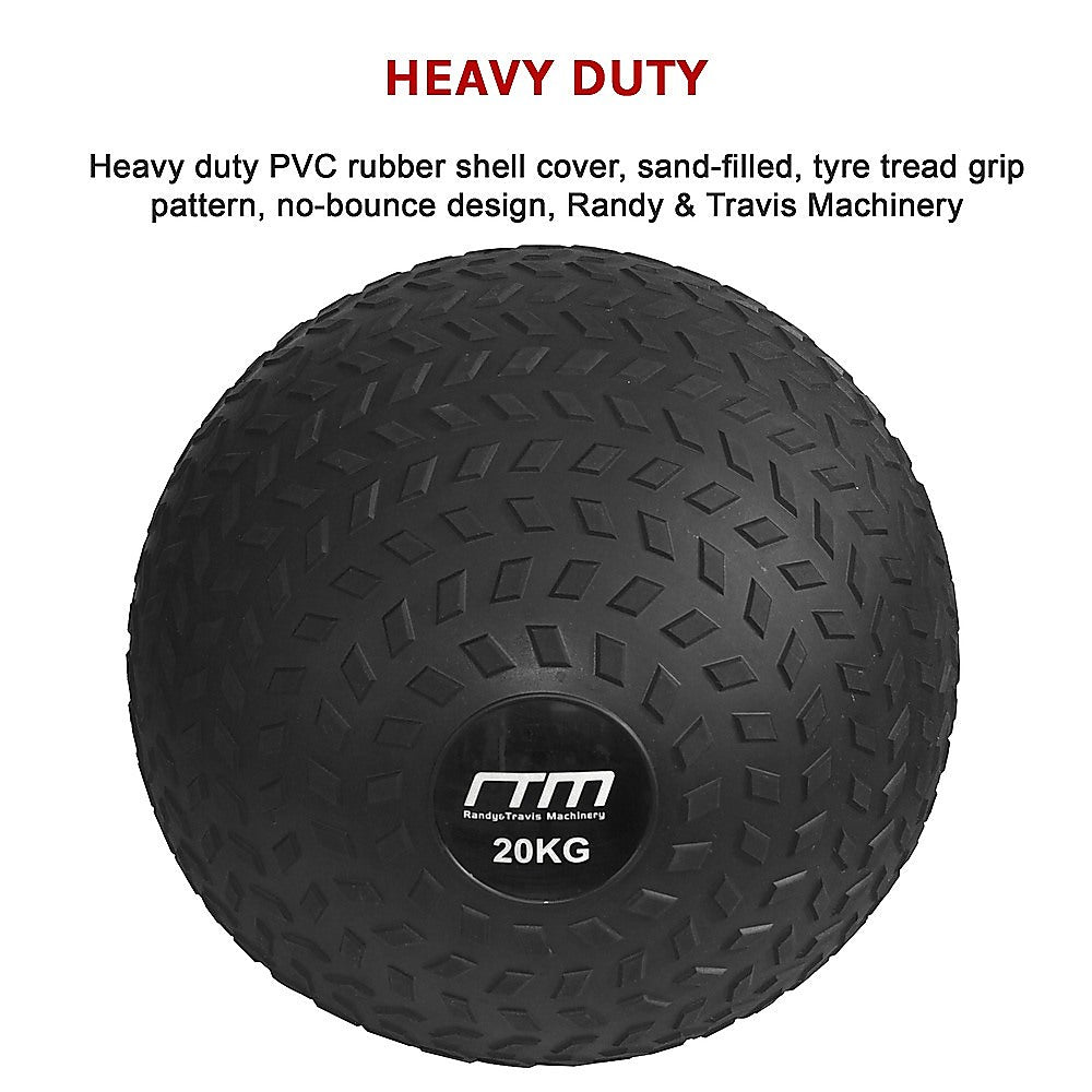 20kg Tyre Thread Slam Ball for gym and fitness, used for strength training and core workouts, by Online Fitness Depot.