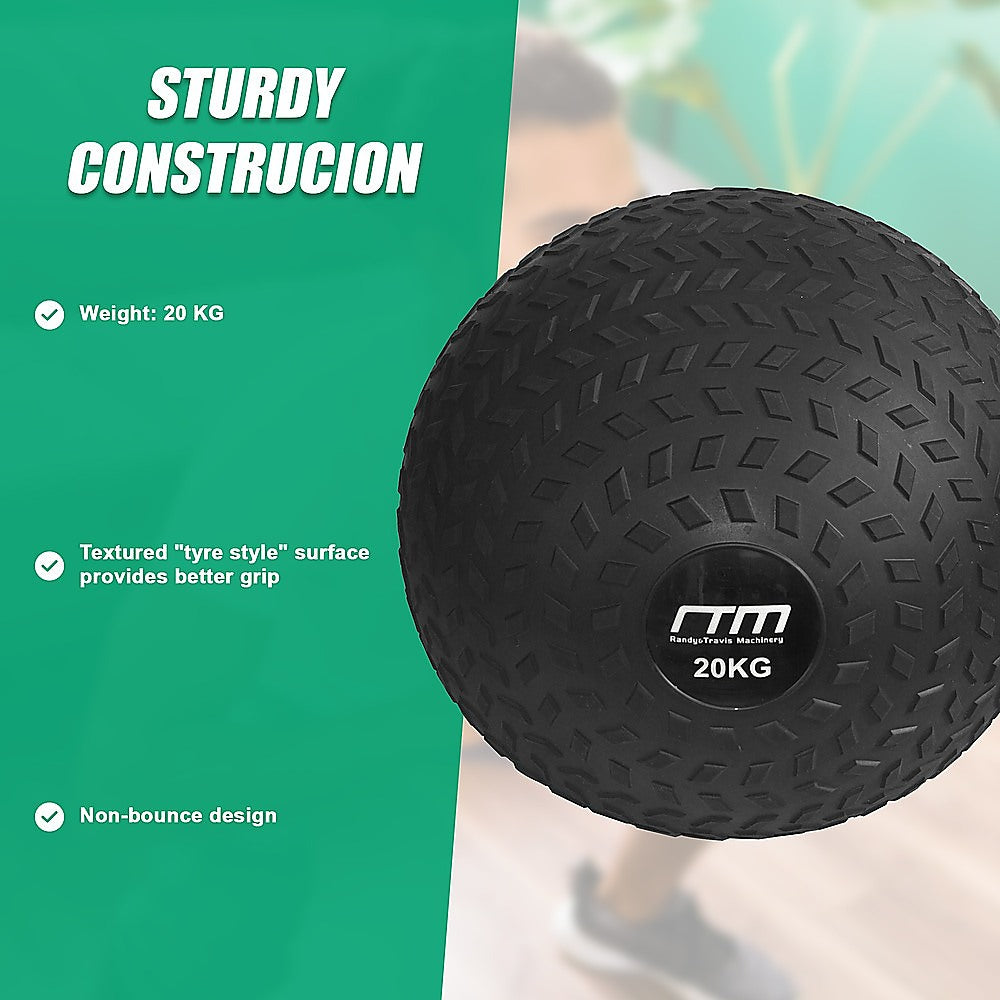 20kg Tyre Thread Slam Ball for gym workouts, fitness training, and weightlifting from Online Fitness Depot.