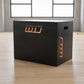 Black 3-in-1 wood plyo jump box for plyometric exercises, from Online Fitness Depot, with adjustable height for versatile workouts.