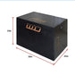 Black 3-in-1 wood plyo jump box for plyometric exercises, produced by Online Fitness Depot, used for strength and agility training.