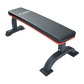 Commercial flat weight lifting bench by Online Fitness Depot with sturdy frame and padded surface for strength training exercises.