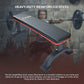 Commercial flat weight lifting bench from Online Fitness Depot, sturdy gym equipment for strength training workouts.