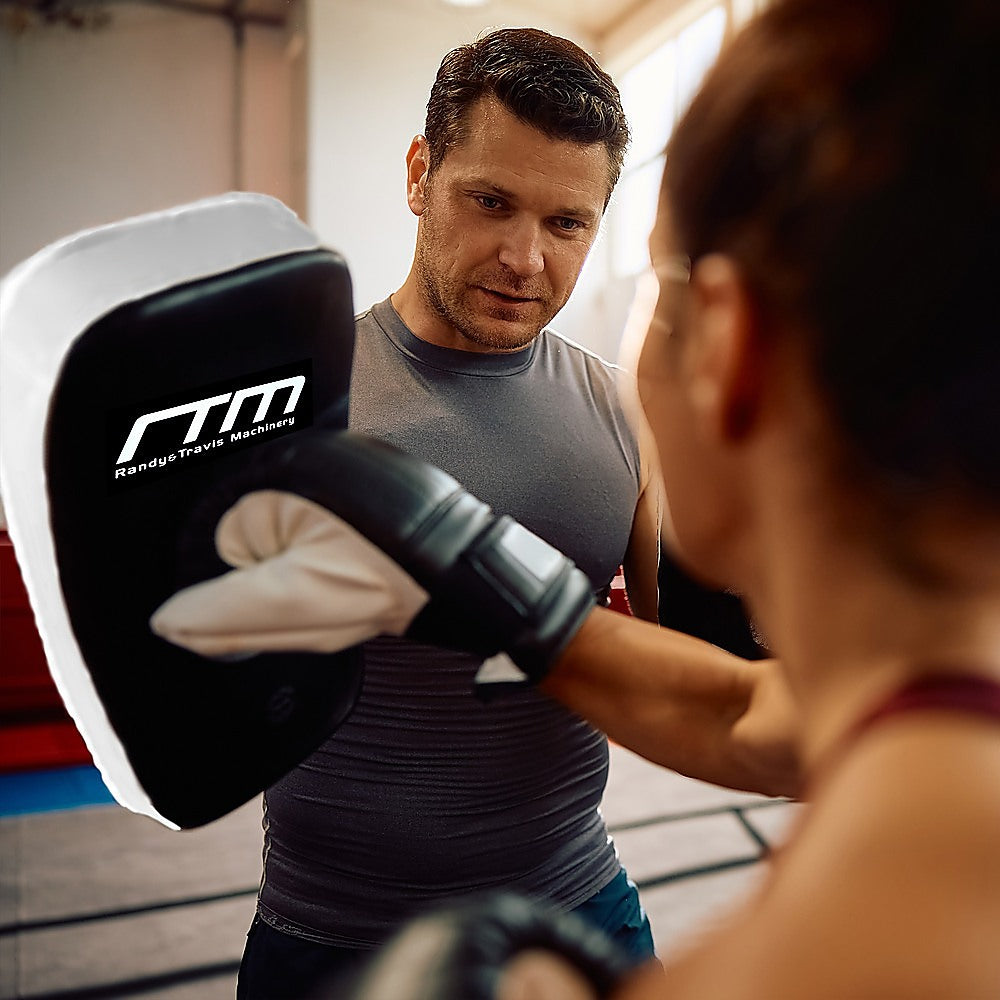 Muay Thai focus punching pad from Online Fitness Depot, MMA kick boxing strike shield for martial arts training.