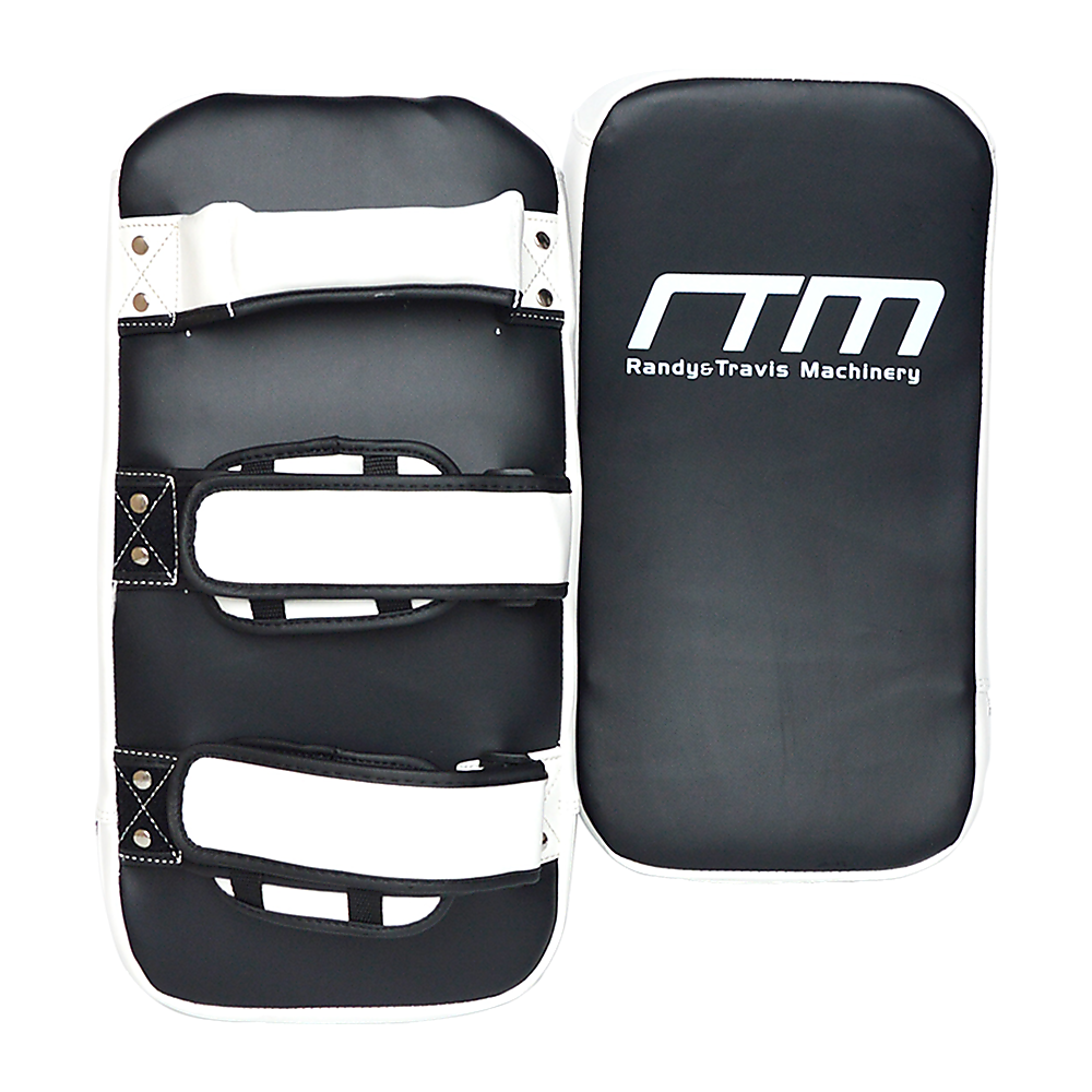 Muay Thai MMA kick boxing pad strike shield from Online Fitness Depot, used for martial arts training and punch focus practice.
