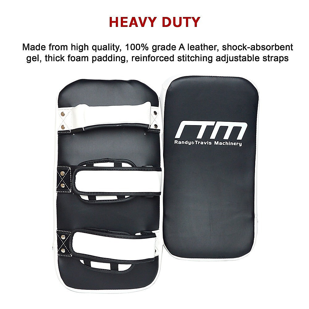 Muay Thai focus punching pad from Online Fitness Depot, used for MMA kickboxing training and strike shield practice.