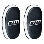 Curved MMA kick boxing pads from Online Fitness Depot designed for Muay Thai training and punching focus drills.