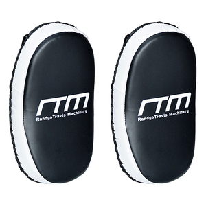 Curved MMA kick boxing pads from Online Fitness Depot designed for Muay Thai training and punching focus drills.