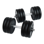 Adjustable 35kg dumbbell from Online Fitness Depot with weight plates and handle for home gym workouts.