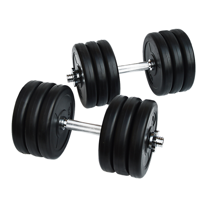 Adjustable 35kg dumbbell from Online Fitness Depot with weight plates and handle for home gym workouts.