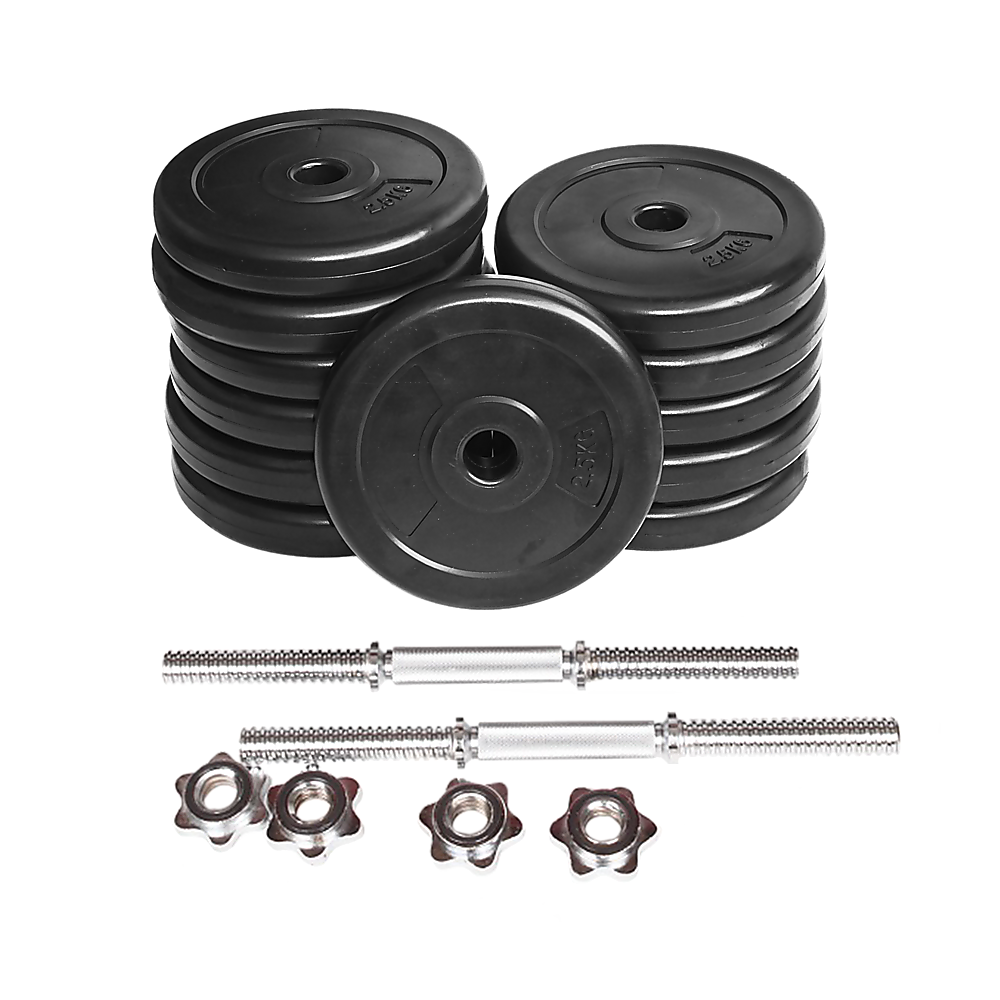 Adjustable 35kg dumbbell from Online Fitness Depot with weight plates and handle for strength training and gym workouts.
