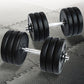 Adjustable 35kg dumbbell set from Online Fitness Depot with weight plates and handle for strength training and gym workouts.