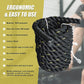 Heavy-duty 3.8cm diameter, 9m length battle rope for strength training, made of durable poly material for fitness workouts