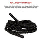 Polypropylene battle rope by Online Fitness Depot, 3.8cm diameter and 9m length for strength training and workout exercises.