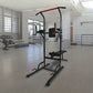 Online Fitness Depot power tower with pull-up bar, weight bench, dip station, and multi-gym features for home fitness workouts