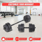 20kg dumbbell set from Online Fitness Depot with adjustable weights for home gym strength training and exercise.