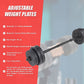 20kg dumbbell set with adjustable weights and bar for home gym fitness exercises by Online Fitness Depot