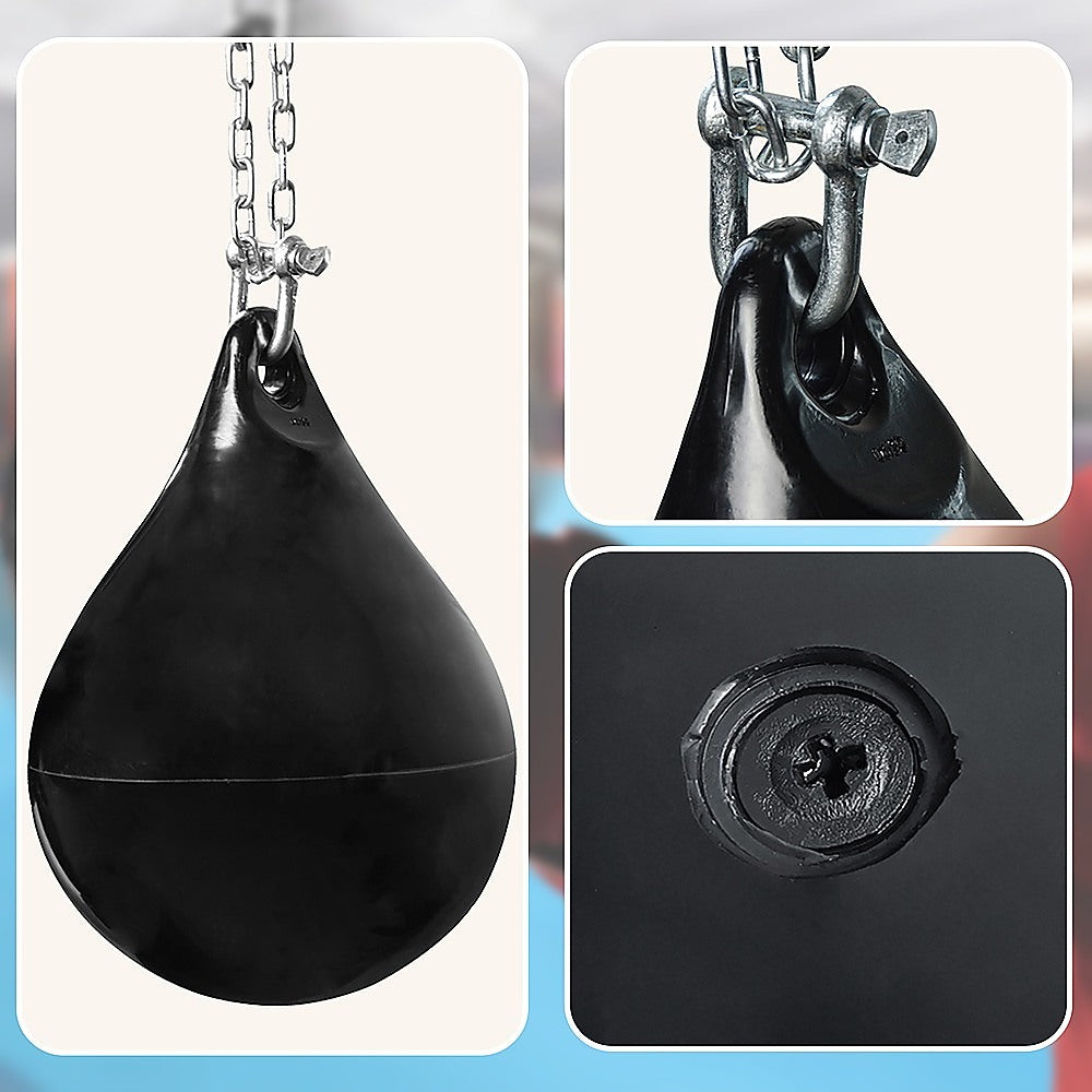 30L Aqua Water Punching Bag with D-Shackle and Chain for boxing and martial arts training by Online Fitness Depot