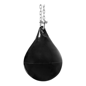 30L aqua punching bag with D-shackle and chain for boxing and martial arts training from Online Fitness Depot.