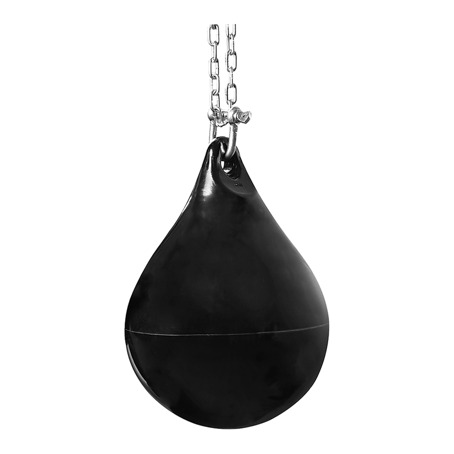 30L aqua punching bag with D-shackle and chain for boxing and martial arts training from Online Fitness Depot.