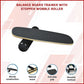 Balance board trainer with stopper and wobble roller for yoga and fitness exercises, designed for stability training by Online Fitness Depot.