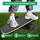 Balance board trainer with stopper and wobble roller for yoga and fitness exercises, by Online Fitness Depot.