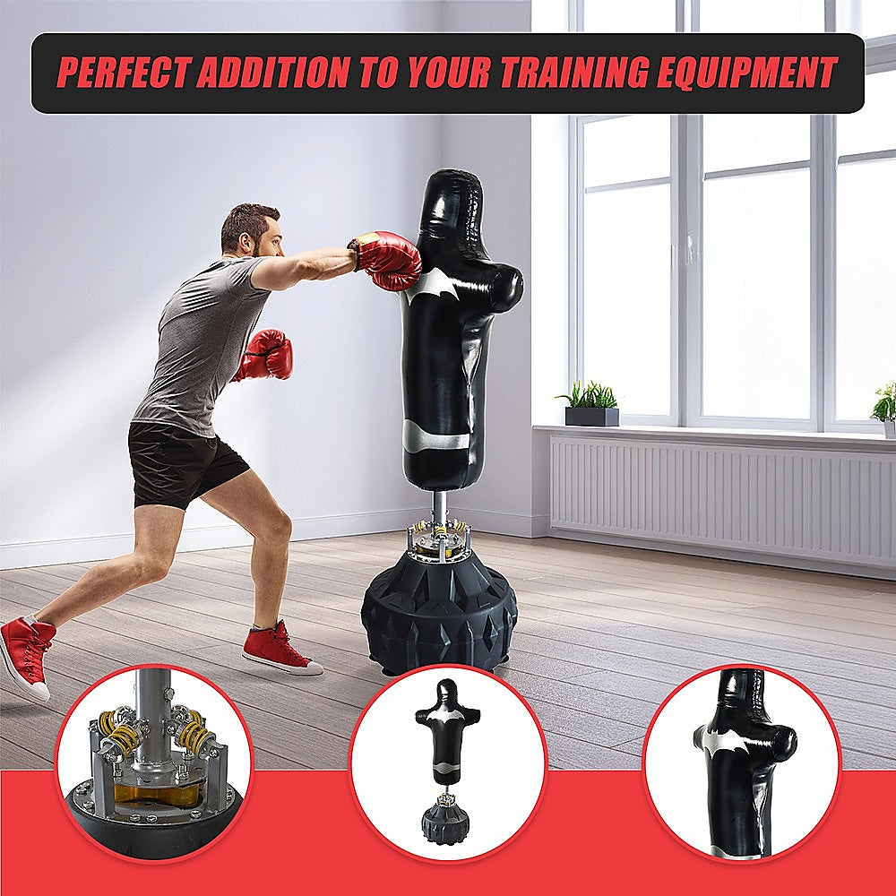 Free standing 180cm boxing punching bag stand by Online Fitness Depot for MMA, UFC, kickboxing, and martial arts training.