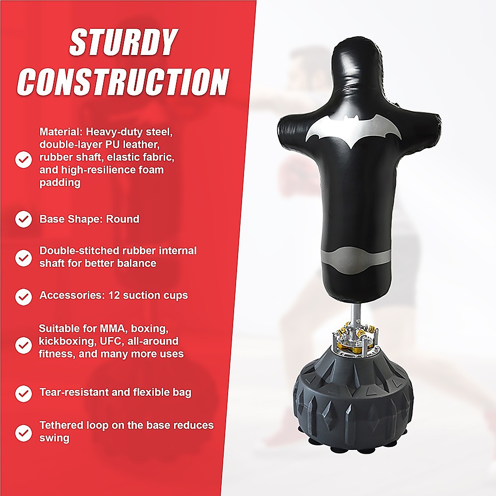 Free-standing 180cm boxing punching bag stand by Online Fitness Depot for MMA, UFC, kickboxing, and martial arts training.