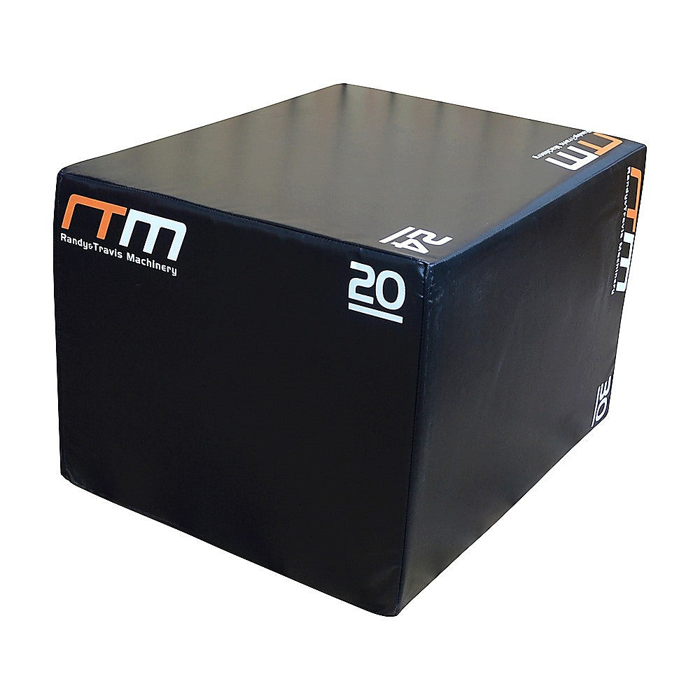 Online Fitness Depot 3-in-1 foam plyo jump box for exercise and gym workouts, featuring adjustable height and sturdy construction.