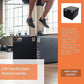 3-in-1 foam plyometric jump box for exercise and fitness, featuring multiple heights for plyo and jump training.
