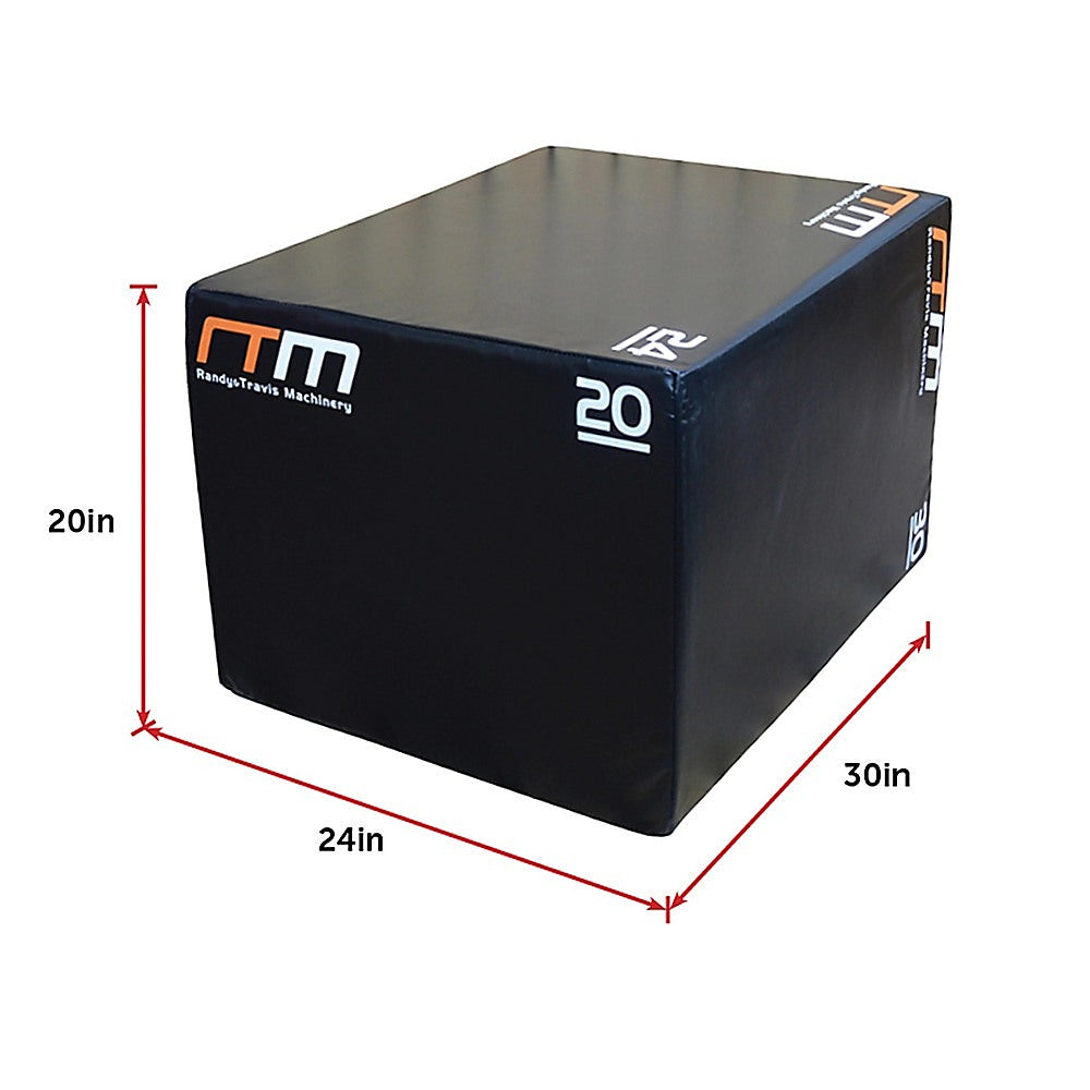 Online Fitness Depot 3-in-1 Foam Plyo Jump Box for plyometric exercises, gym workouts, and fitness training.