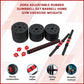 20kg adjustable rubber dumbbell set with barbell for home gym fitness, featuring weight plates and textured grip handles.