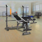 Online Fitness Depot multi station home gym weight bench with leg press and exercise equipment for full-body fitness workouts