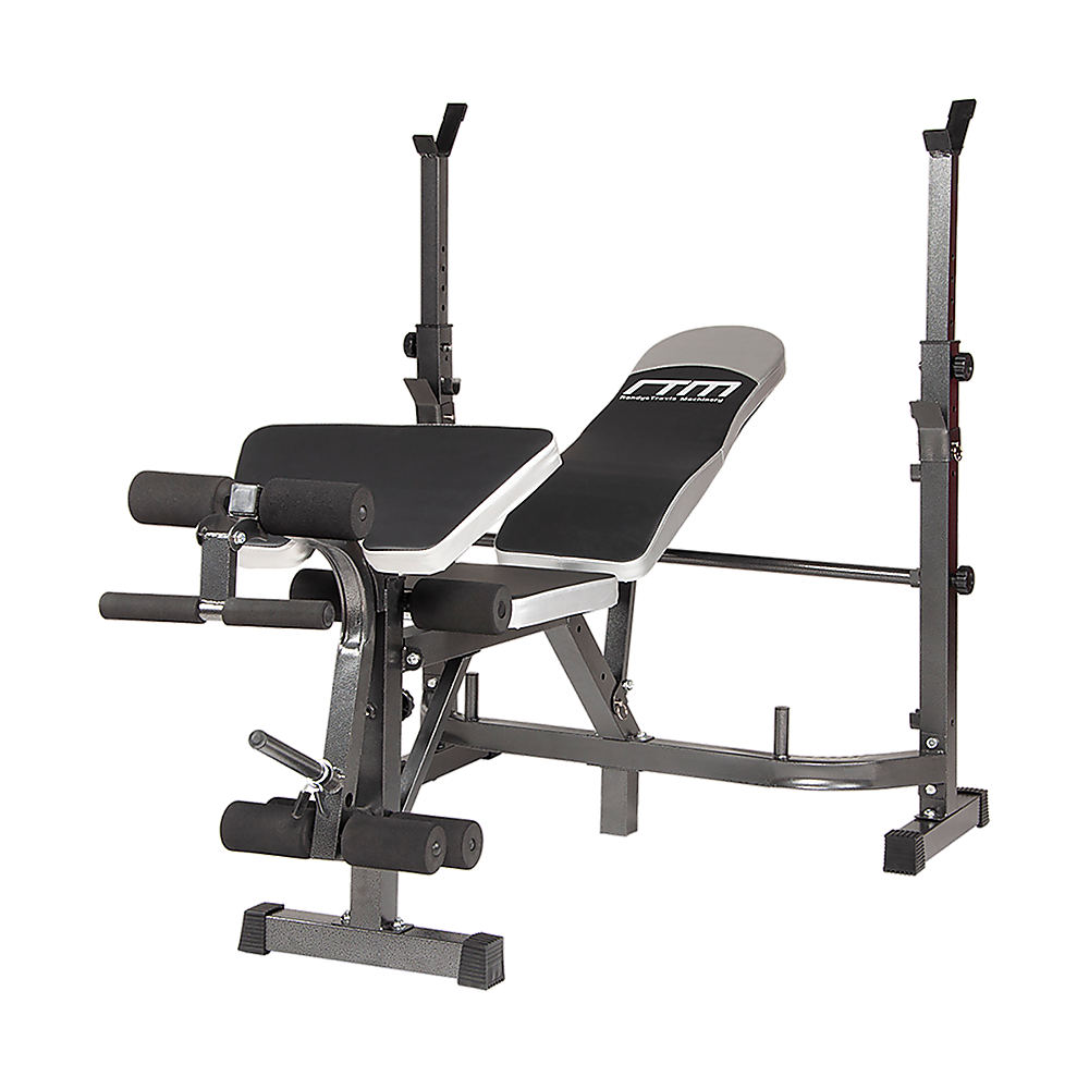 Online Fitness Depot multi station home gym weight bench with leg press and exercise equipment for full-body fitness workouts