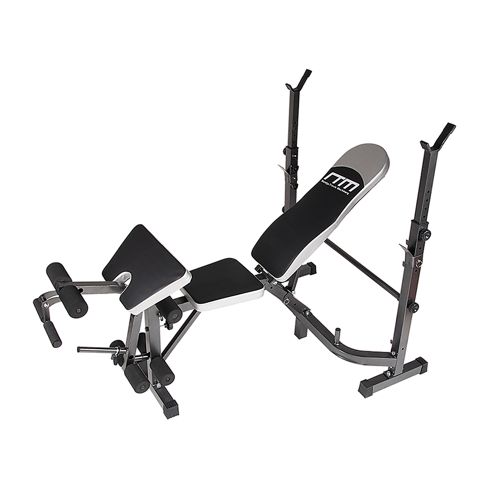 Online Fitness Depot multi-station home gym weight bench with leg press and exercise equipment for full-body fitness workouts