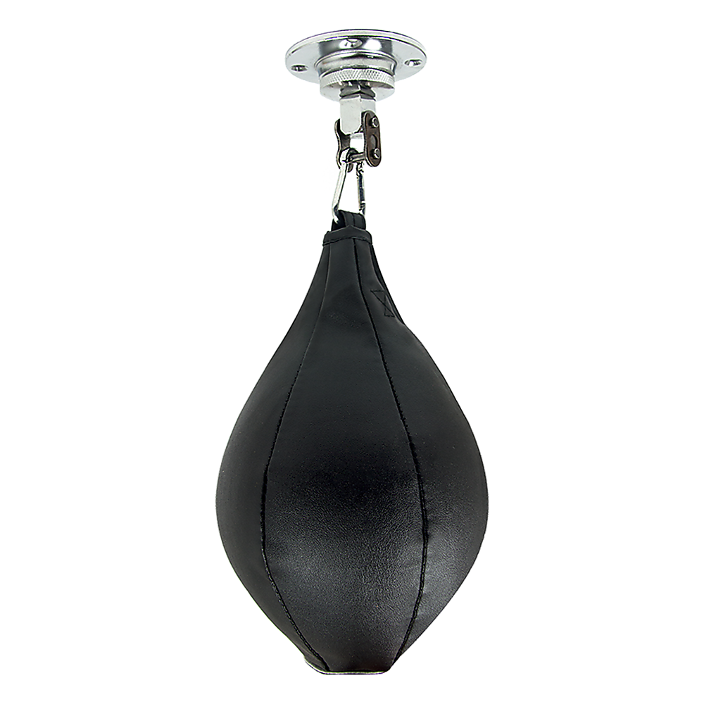 PU leather boxing speed bag for MMA training, focus punching, and Muay Thai practice from Online Fitness Depot.
