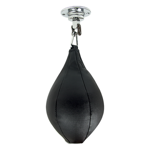 PU leather boxing speed bag for MMA training, focus punching, and Muay Thai practice from Online Fitness Depot.