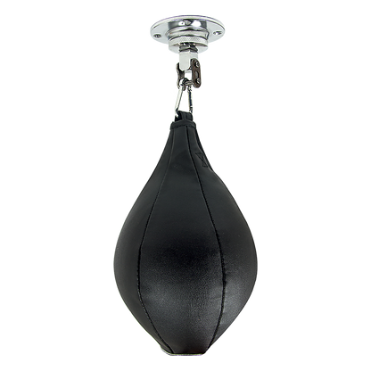 PU leather boxing speed bag for MMA training, focus punching, and Muay Thai practice from Online Fitness Depot.