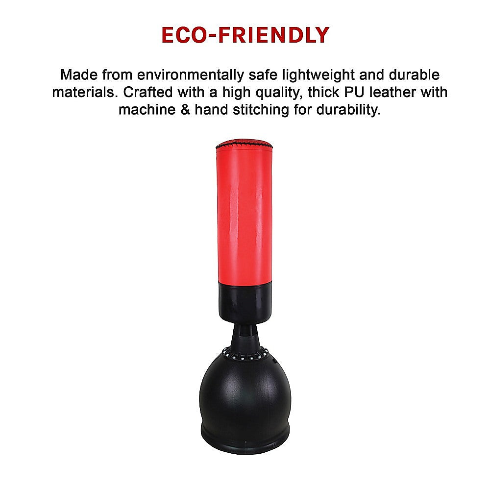Free standing 165cm boxing punching bag by Online Fitness Depot for boxing and martial arts training.