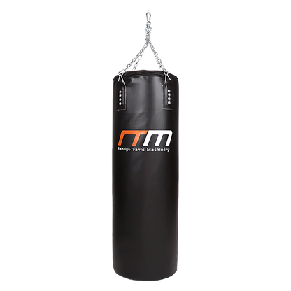 Heavy-duty 37kg boxing punching bag from Online Fitness Depot, filled and ready for boxing and martial arts training.