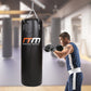 Heavy-duty 37kg boxing punching bag from Online Fitness Depot, filled and ready for training in martial arts and fitness.
