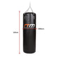 Heavy-duty 37kg boxing punching bag by Online Fitness Depot, filled and ready for boxing and martial arts training.