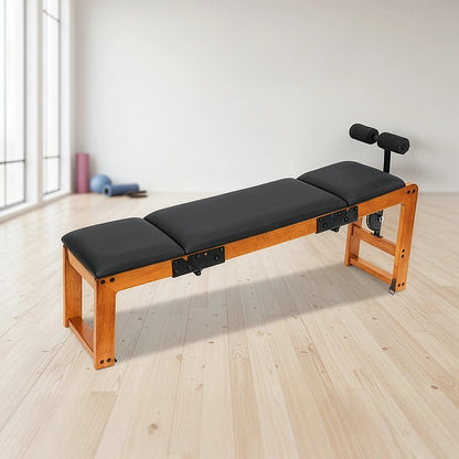 Heavy duty commercial workout bench for strength training with padded seat and adjustable backrest, ideal for gym or fitness use.