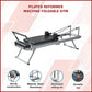 Foldable Pilates Reformer Machine by Online Fitness Depot with adjustable resistance and cushioned carriage for home gym workouts.