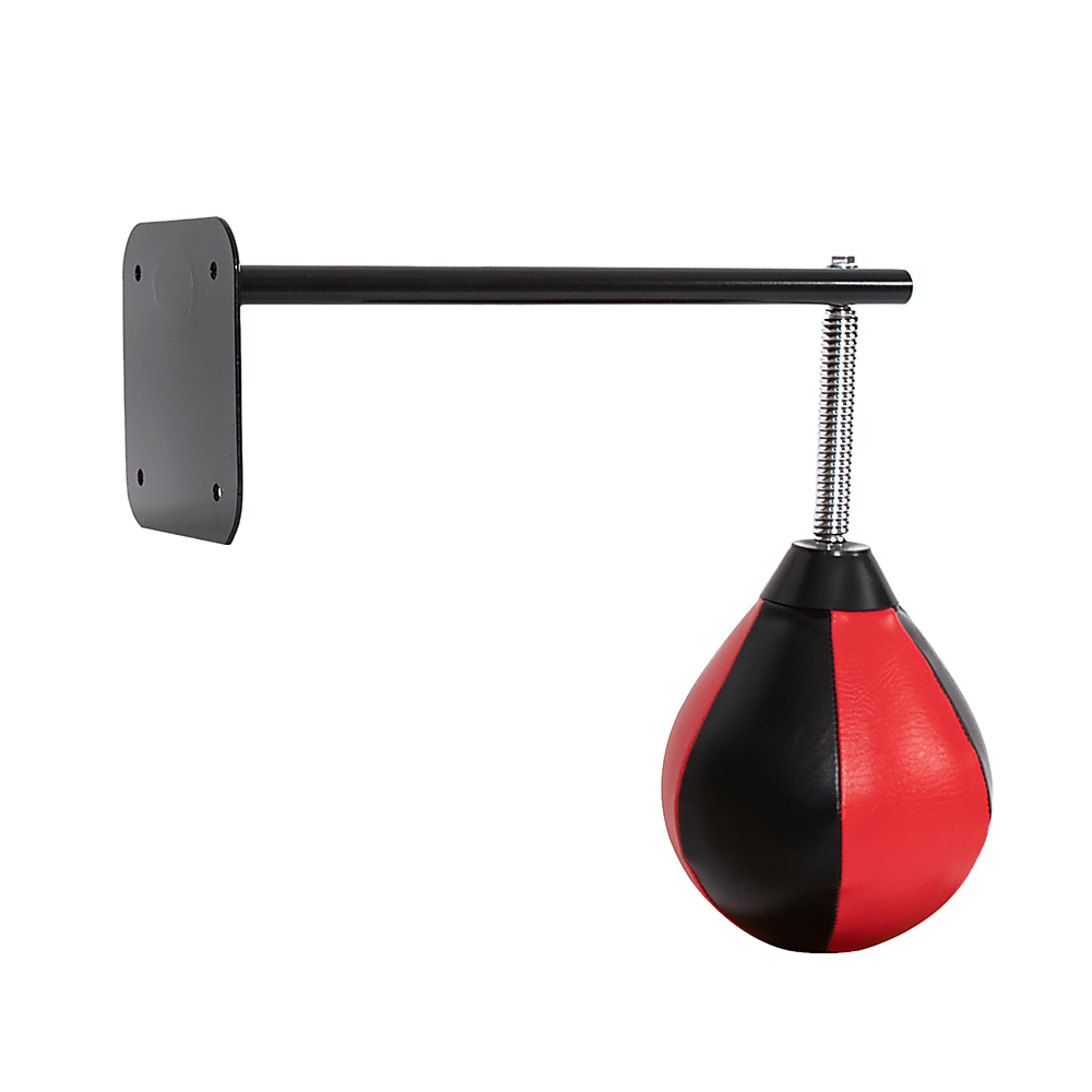 Speed bag boxing punching bag wall mount for reflex training, featuring a compact design for boxing and martial arts workouts.