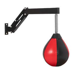 Speed bag punching boxing bag wall mount for reflex training, featuring a durable sports and fitness equipment design.