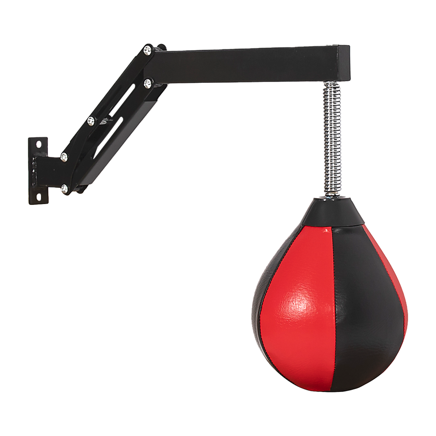 Speed bag punching boxing bag wall mount for reflex training, featuring a durable sports and fitness equipment design.