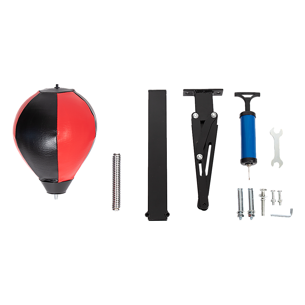 Wall-mounted speed bag for boxing reflex training, from Online Fitness Depot, featuring a compact reflex punching bag for boxing workouts.