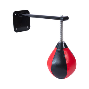 Wall hanging boxing punching bag speed training kit with wall mount bracket for stress relief and fitness workouts by Online Fitness Depot.