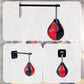 Wall hanging boxing punching bag speed training kit with wall mount bracket, designed for fitness and stress relief exercises.