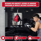 Online Fitness Depot wall hanging boxing punching bag for speed training with wall mount bracket, ideal for stress relief and fitness.